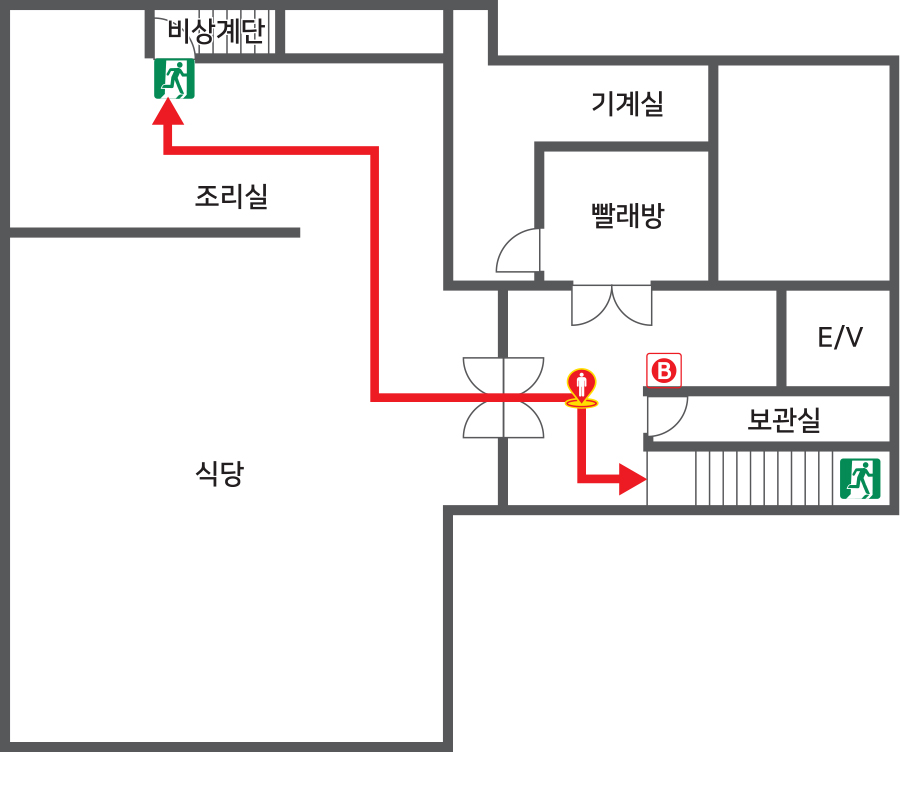 지하 평면도