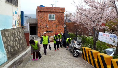 노인봉사단-해돋이깔끔이사업단